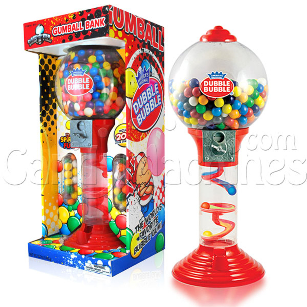 Classic Gumball Machine with Dubble Bubble Gumballs