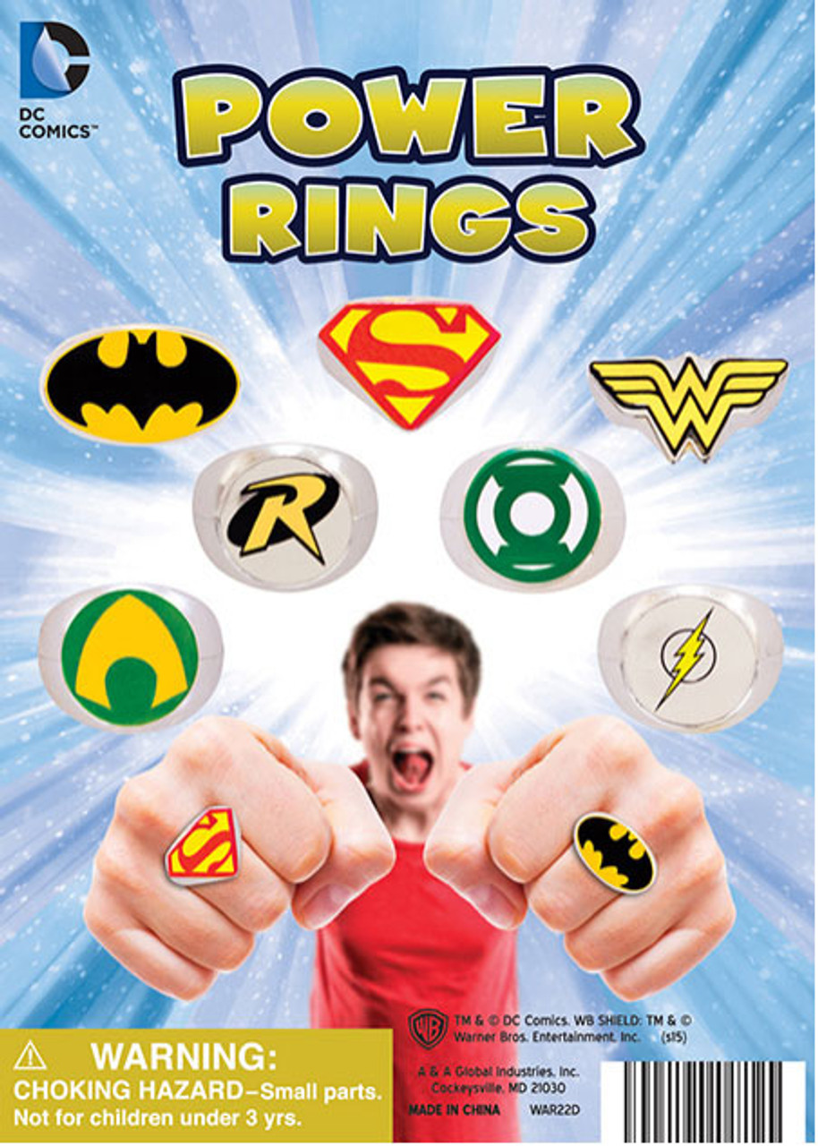 DC Comics Power Rings Vending Capsules (1-inch) - CandyMachines.com