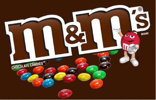 M&M's Plain Vending Machine Label - CandyMachines.com