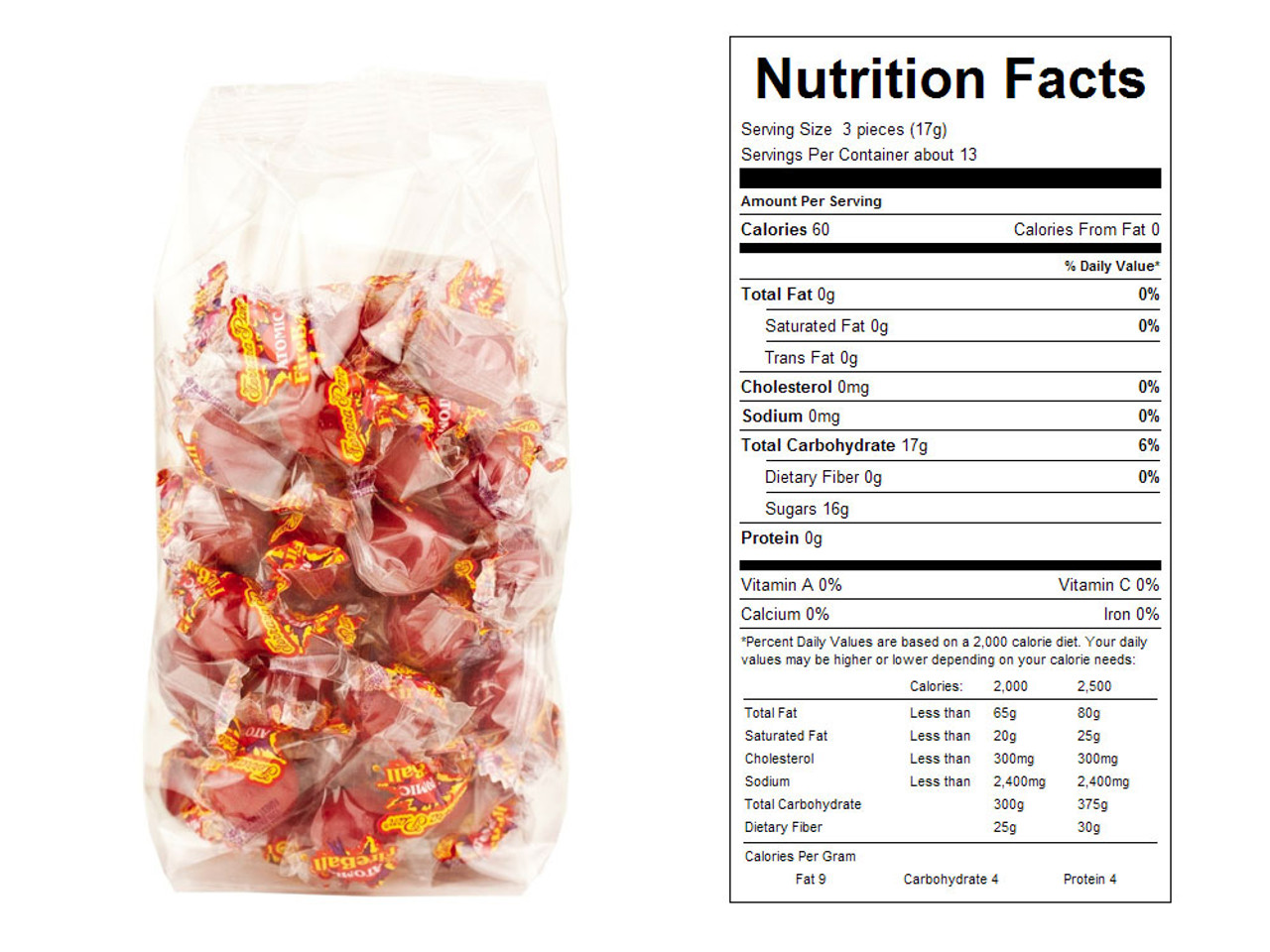 Atomic Fireballs Prepackaged Candy (6 lbs) - CandyMachines.com