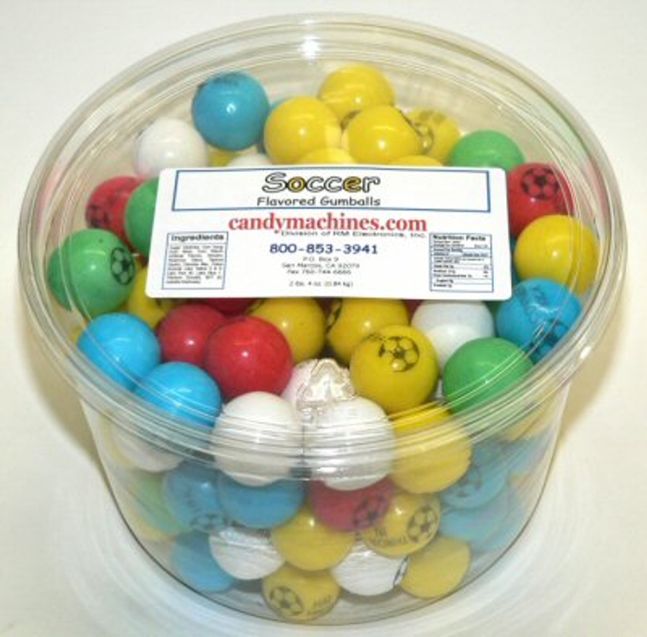 Soccer - Tub of Gumballs - CandyMachines.com