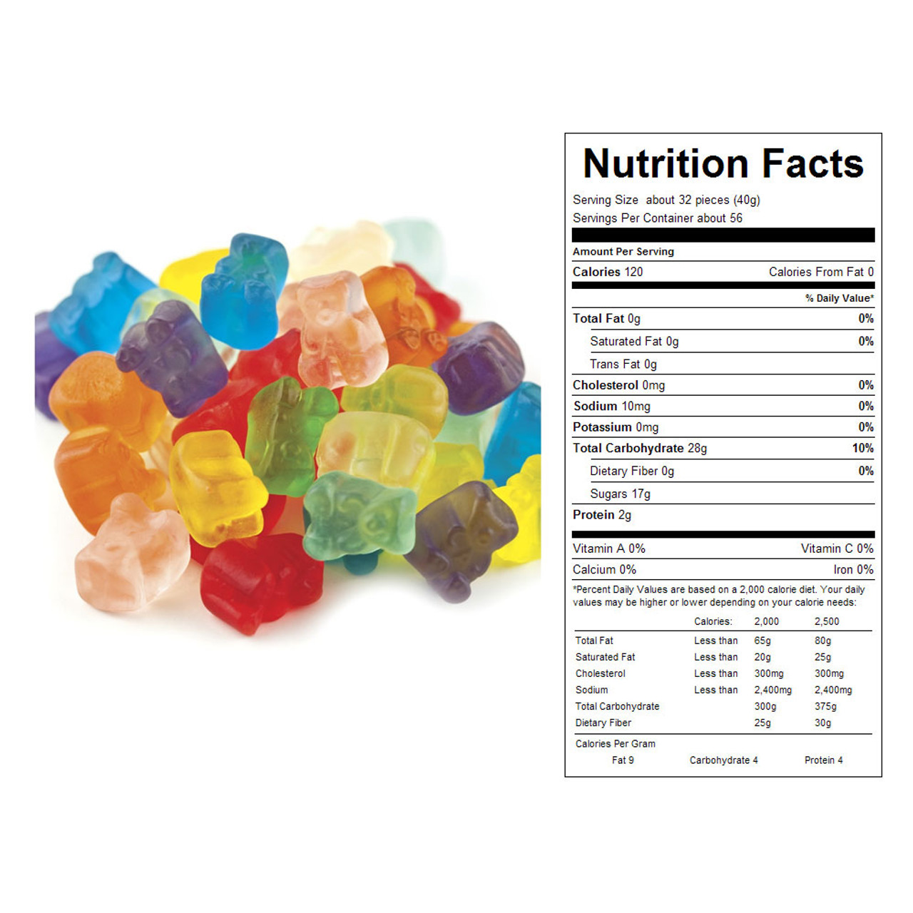 Albanese Spring Gummi Bears 5 lb Bag, Gummi Candy