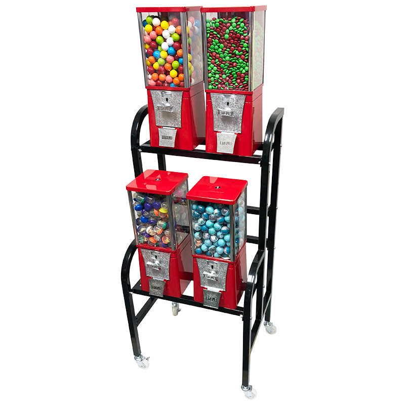 Eagle 4 Unit Gumball and Candy Bulk Vending Rack - CandyMachines.com