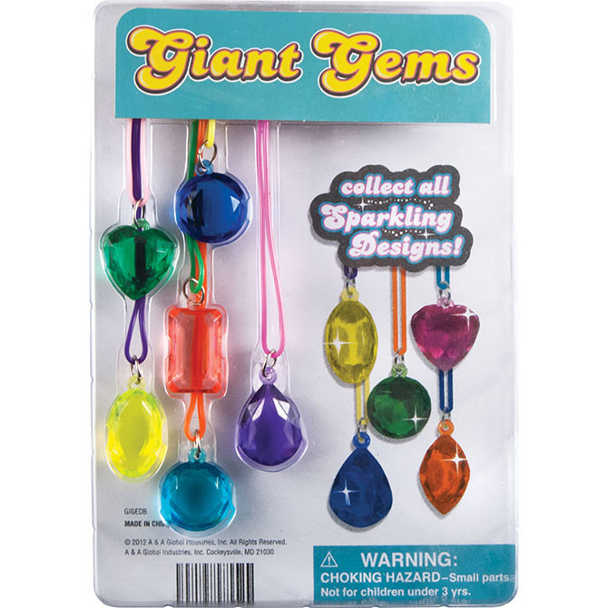 Giant Gem Necklaces Vending Capsules (1 inch)