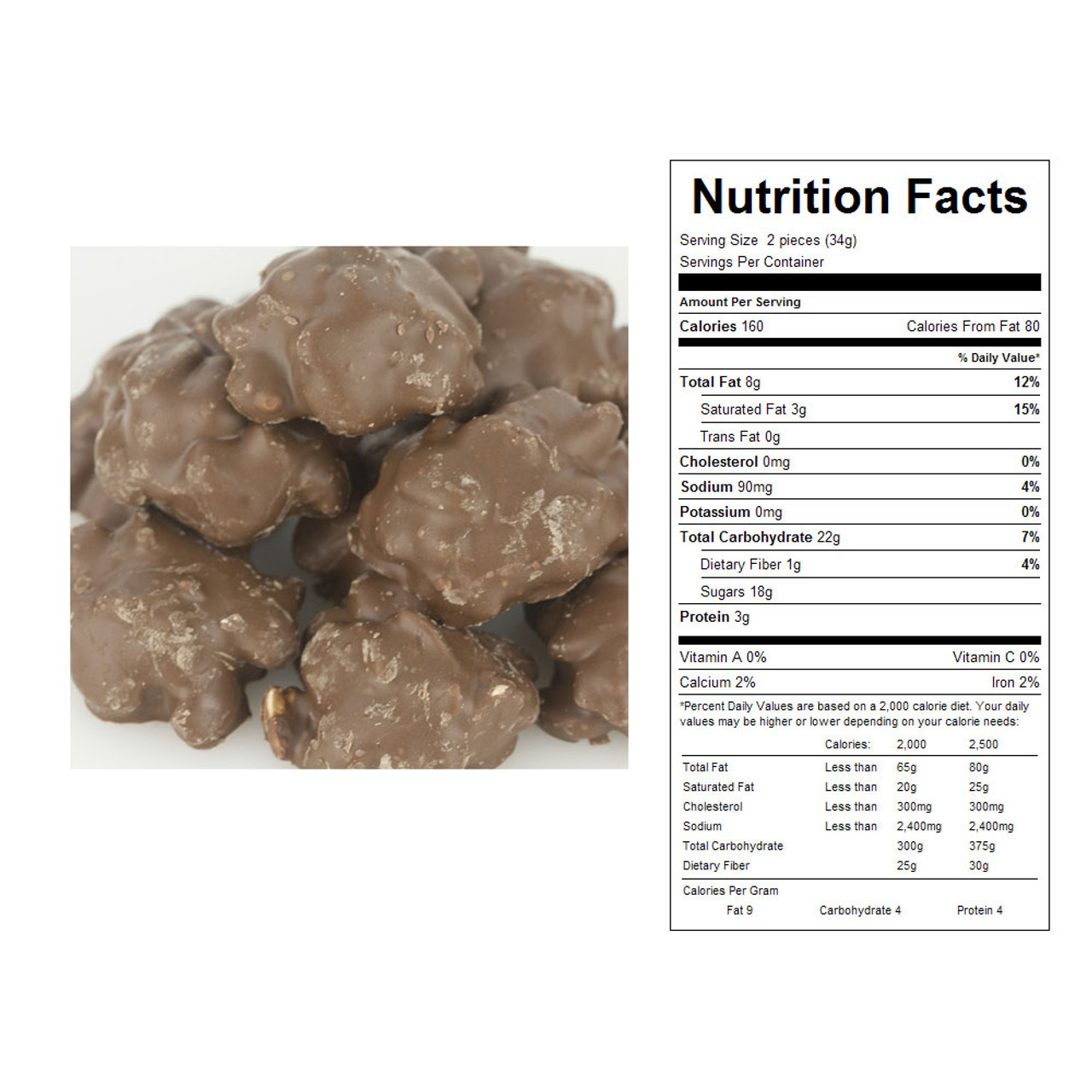 Milk Chocolate Maple Nut Clusters Bulk Candy (23 lbs)