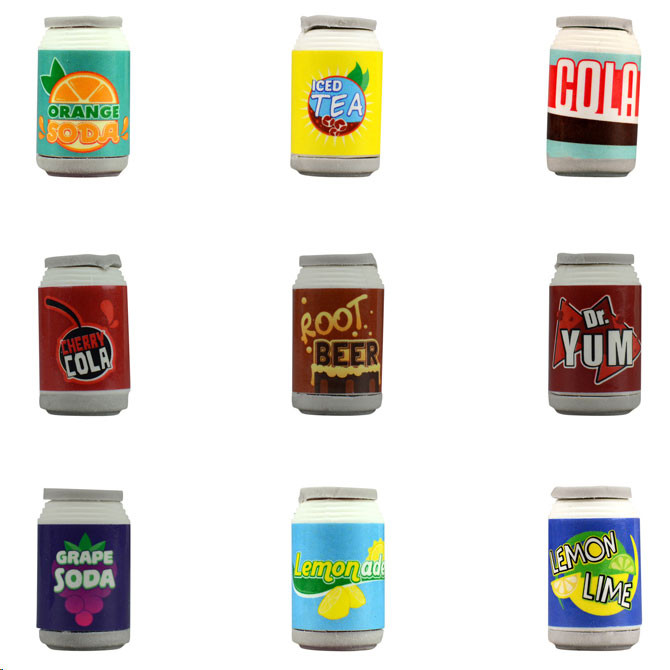 Pop Shop Erasers Vending Capsules (1-inch) - CandyMachines.com
