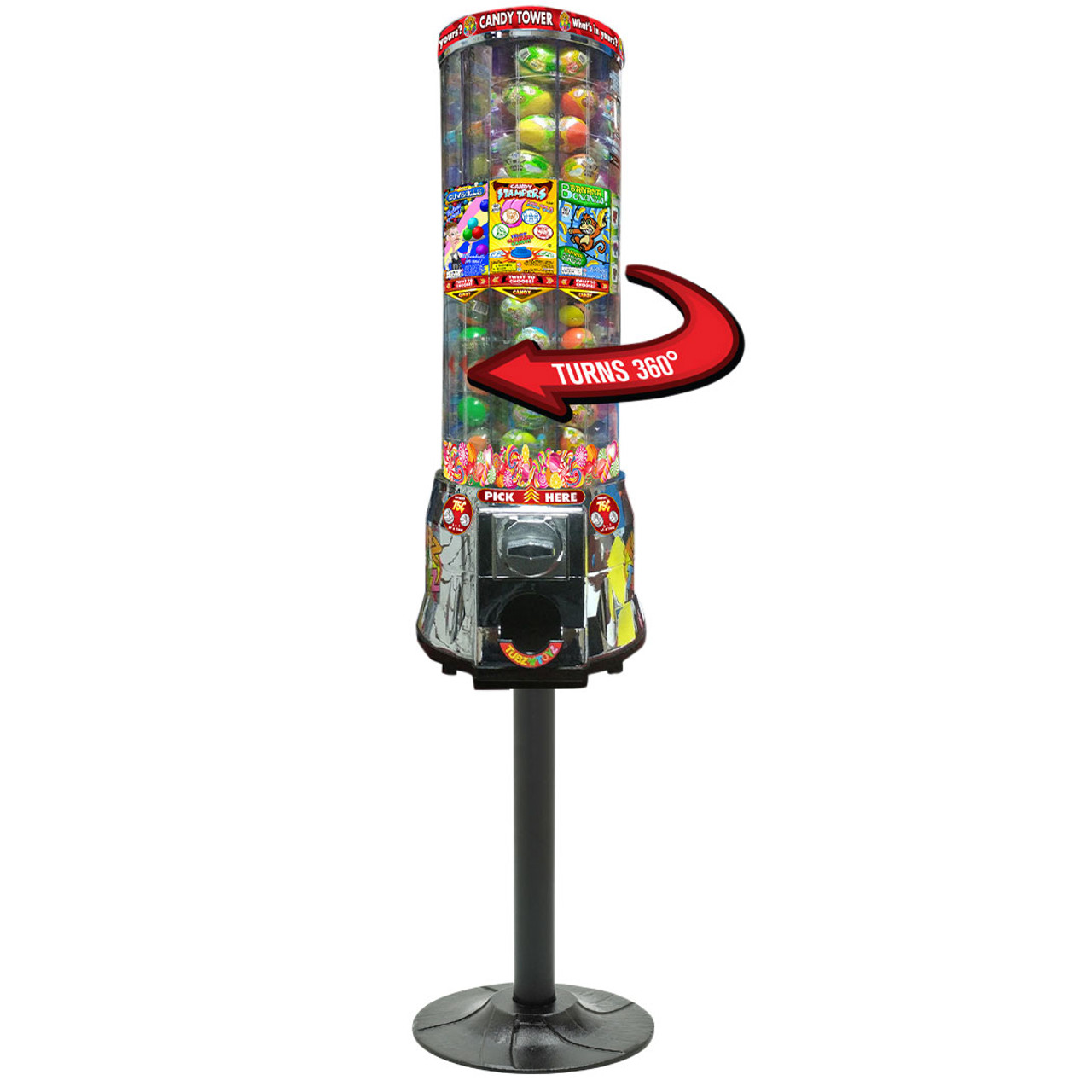 Hurleys Tubz Sweet Vending Tower Machine with STAND 