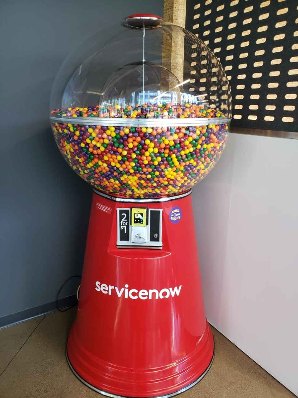 Giant Electronic Gumball Machine with Credit Card Reader