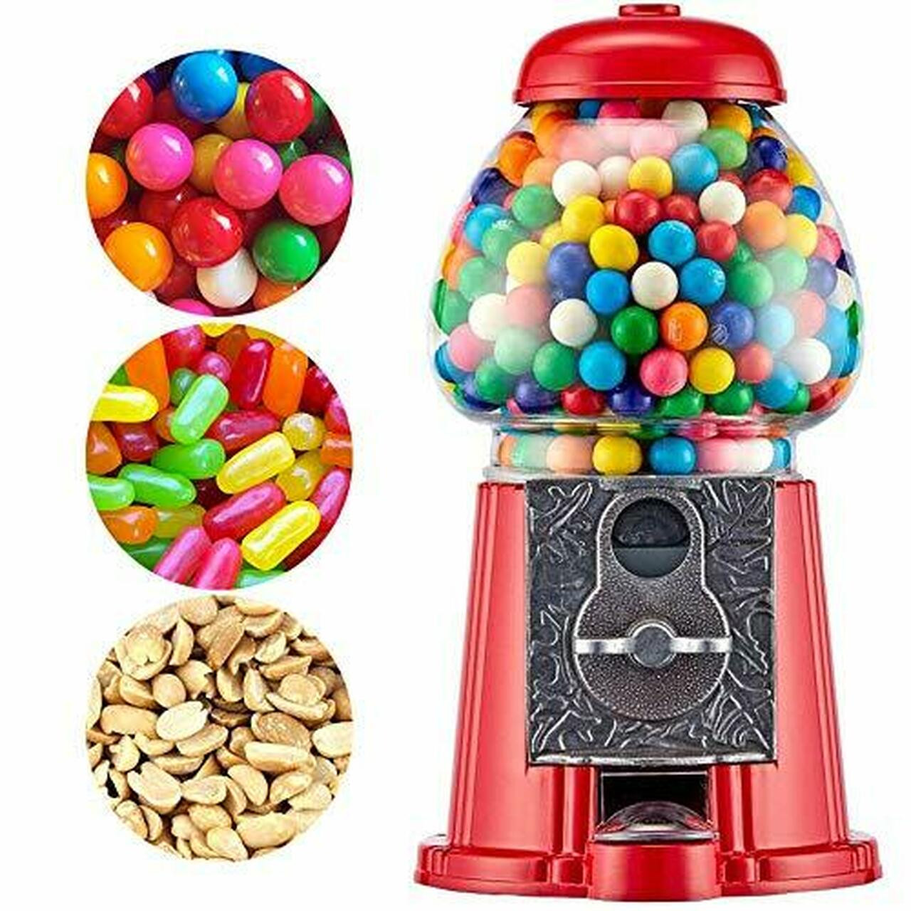Gumball Sweet Dispenser Candy Vending Machine Free Gum Ball Bubble Jelly  Bean