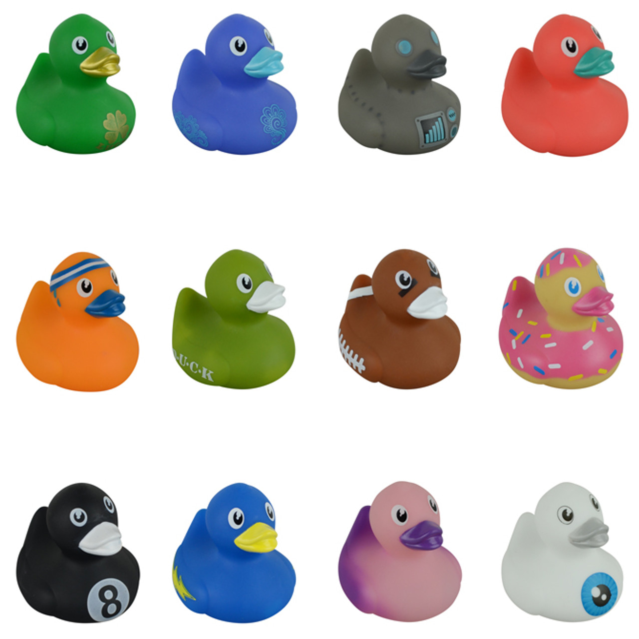 50 Pack Multicolor Mini Rubber Duck Bath Toy Colored Little Ducks