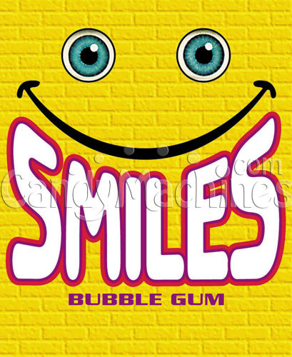 Smiley Face Vending Gumballs (1-inch /850 ct