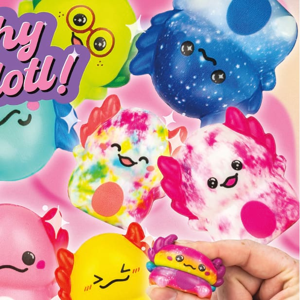 Squishy Axolotls Vending Capsules (2 inch) 250 ct - CandyMachines.com