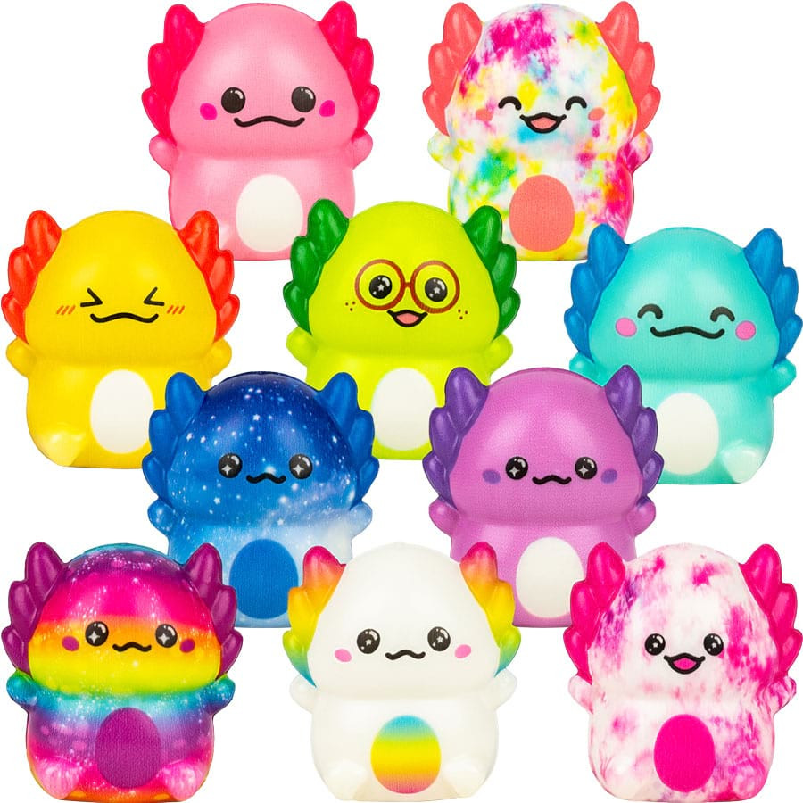 Squishy Axolotls Vending Capsules (2 inch) 250 ct - CandyMachines.com