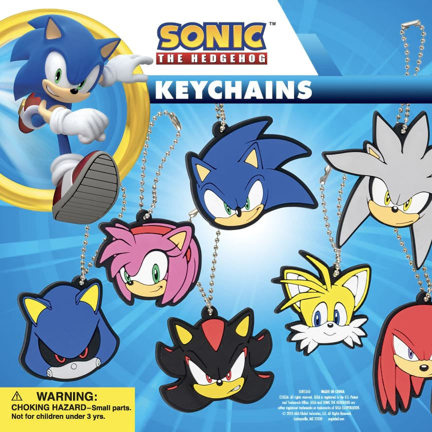 Sonic Keychains Vending Capsules (2 inch) 250 ct - CandyMachines.com