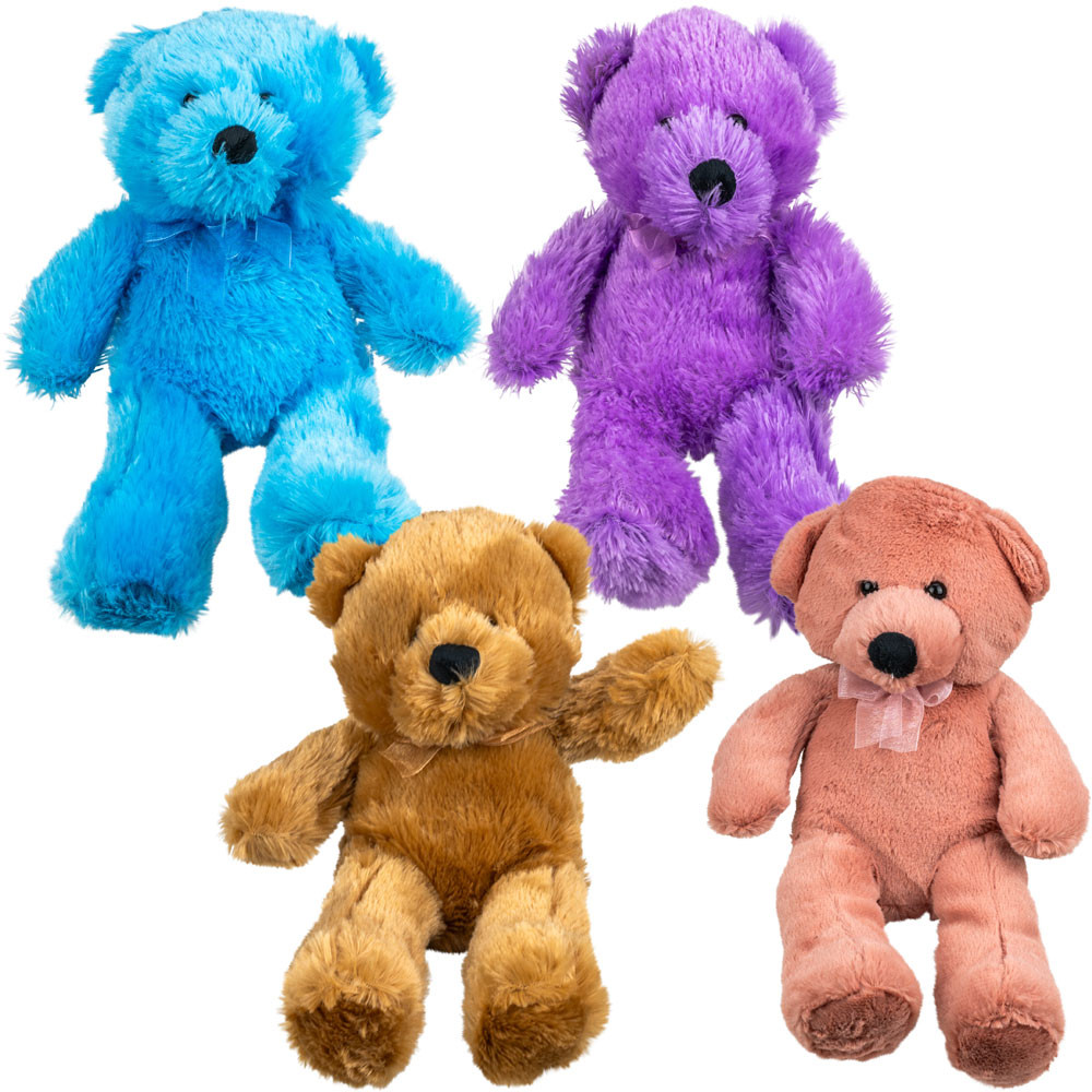 Medium Generic Teddy Bear Plush #70 Mix (8-9 inch) 100 ct