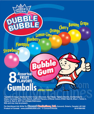Black & White Gumballs • Gumballs & Bubble Gum