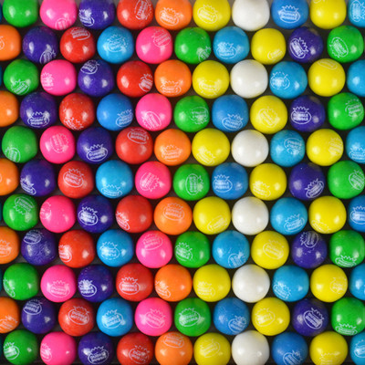 Assorted 10 Color Mix Vending Gumballs (1-inch /850 ct)