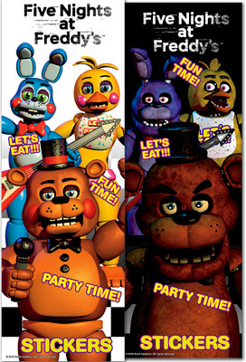 Five Nights At Freddy's Themed Set of 50 Assorted Stickers Decal