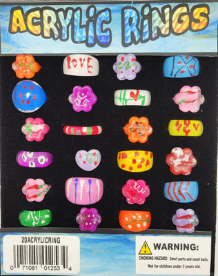 Fashion Acrylic Rings Vending Capsules (1-inch) 250 ct - CandyMachines.com