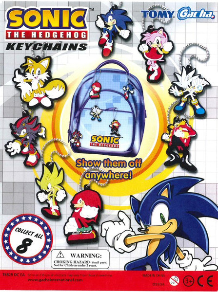 Sonic The Hedgehog Keychains Vending Capsules - CandyMachines.com