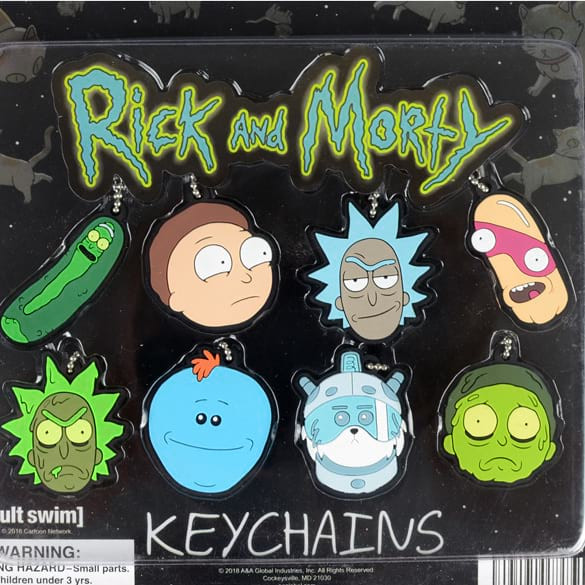 店舗用品 rick rick-and-morty-keychains-