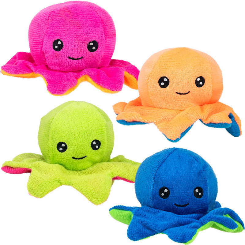 Mini Plush Neon Octopus Plush (72 ct)  3.5 inch