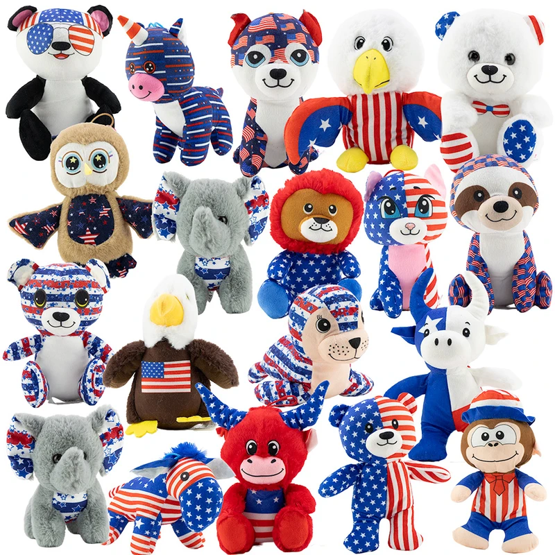 Patriotic Plush Mix (8-9 inch) 108 ct