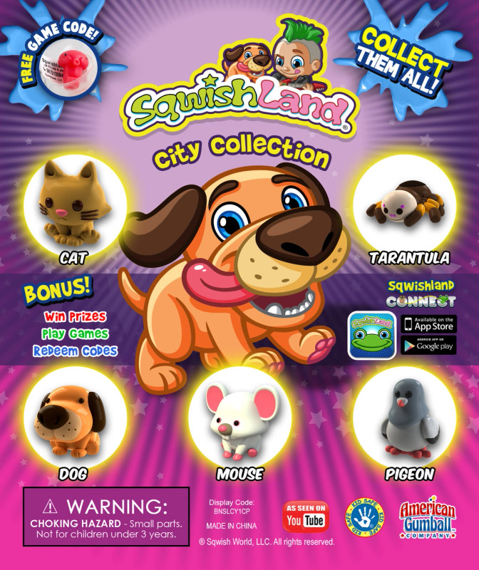 Sqwishland City 2-inch Surprise Toy Capsules - CandyMachines.com