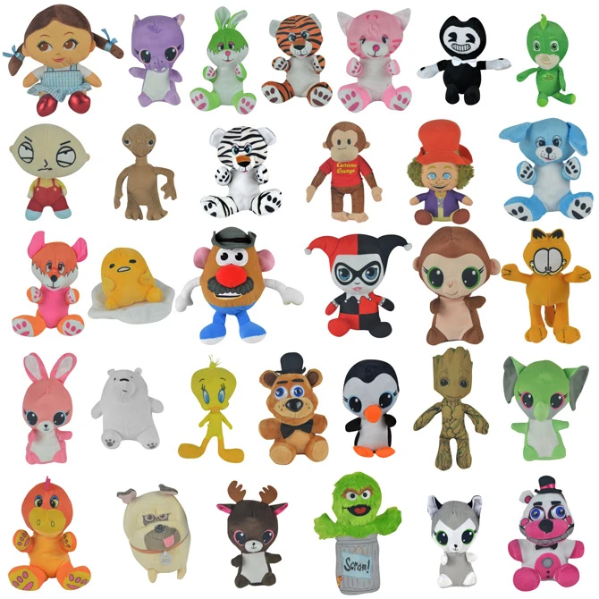 Small Plush Stuffed Toy Mix - 50% Licensed (96 ct)