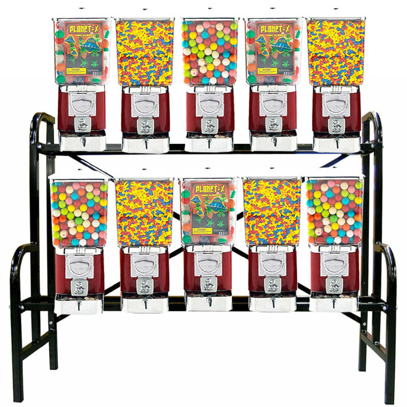10 Unit Bulk Vending Rack Combo 10 Unit Bulk Vending Rack Combo