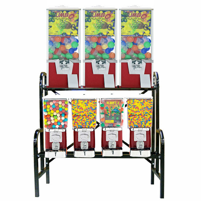 Rhino Pro Line Metal 9 Unit Toy Vending Rack Combo