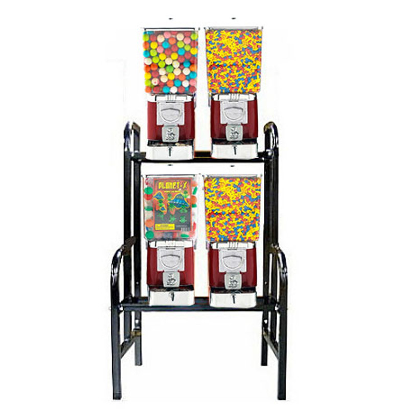 4 Unit Bulk Vending Rack Combo 4 Unit Bulk Vending Rack Combo