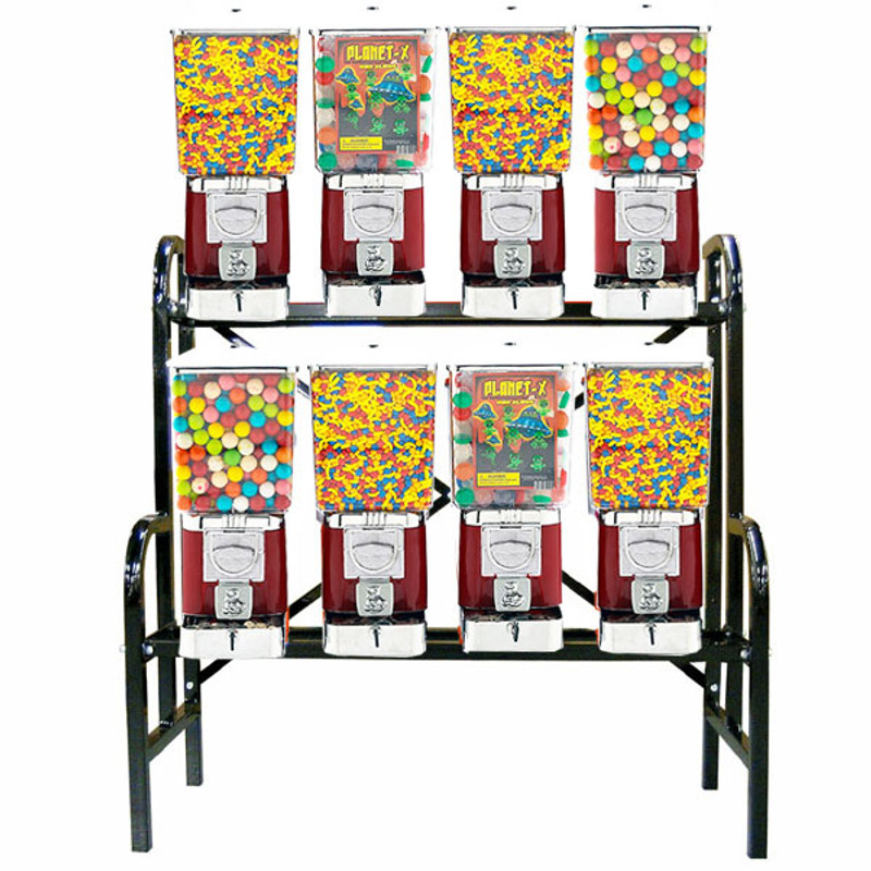 8 Unit Bulk Vending Rack Combo