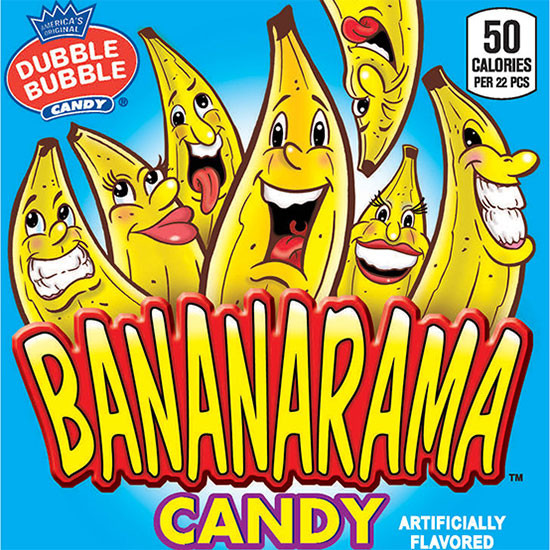 Bananarama Banana Candy - 2 Pound Bulk Bag | Hard Boiled Sweets For Vending Machines & Parties | Yankeetraders