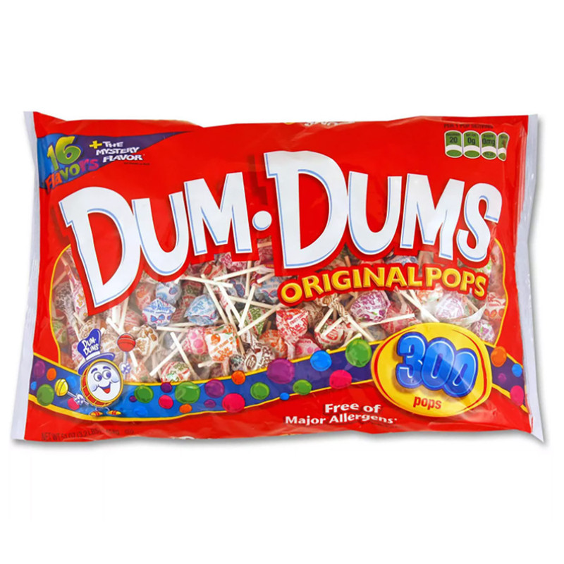 Dum Dums Pops Assorted Bag (300 ct) Dum Dums Pops Assorted Bag (300 ct)