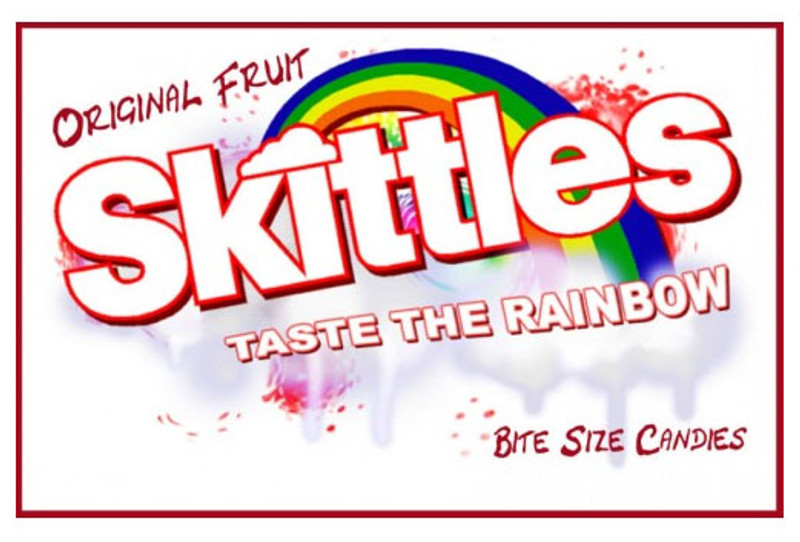 Skittles Vending Machine Label Skittles Vending Machine Label