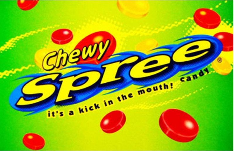 Chewy Sprees Vending Machine Label Chewy Sprees Vending Machine Label