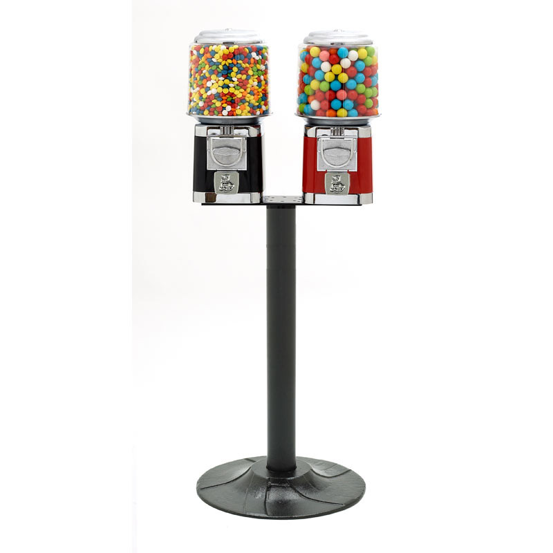 Rhino Classic Metal Two Head Bulk Vending Machines with Stand Rhino Classic Metal Two Head Bulk Vending Machines with Stand