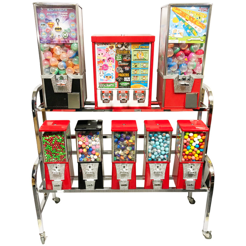 Eagle 10 Way Sticker and Tattoo Toy Bulk Vending Rack Eagle 10 Way Sticker and Tattoo Toy Bulk Vending Rack