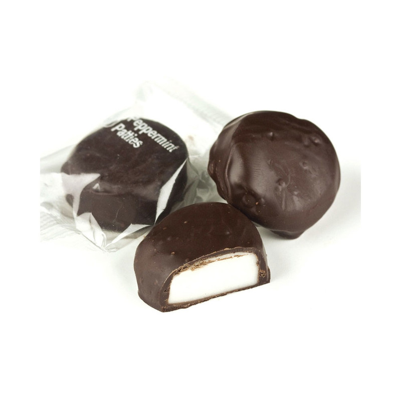 Dark Chocolate Peppermint Patties Bulk Candy 10 lbs Dark Chocolate Peppermint Patties Bulk Candy 10 lbs