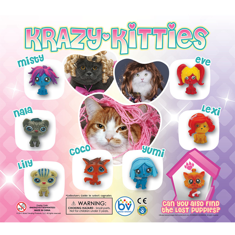 Krazy Kitties Vending Capsules (2-inch)