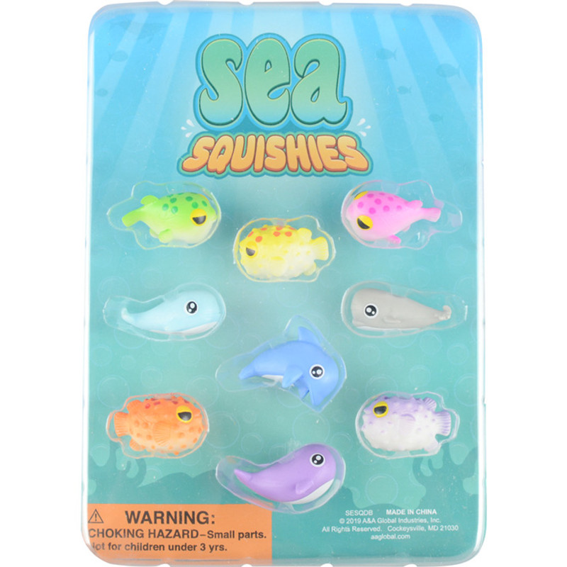 Squishly Sea Creatures Vending Capsules 2 inch Squishly Sea Creatures Vending Capsules 2 inch