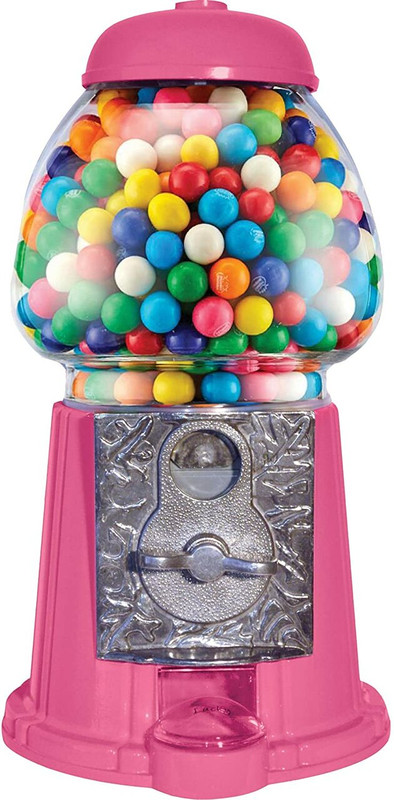 Classic Pink Gumball Machine by American Gumball Company 11-inches