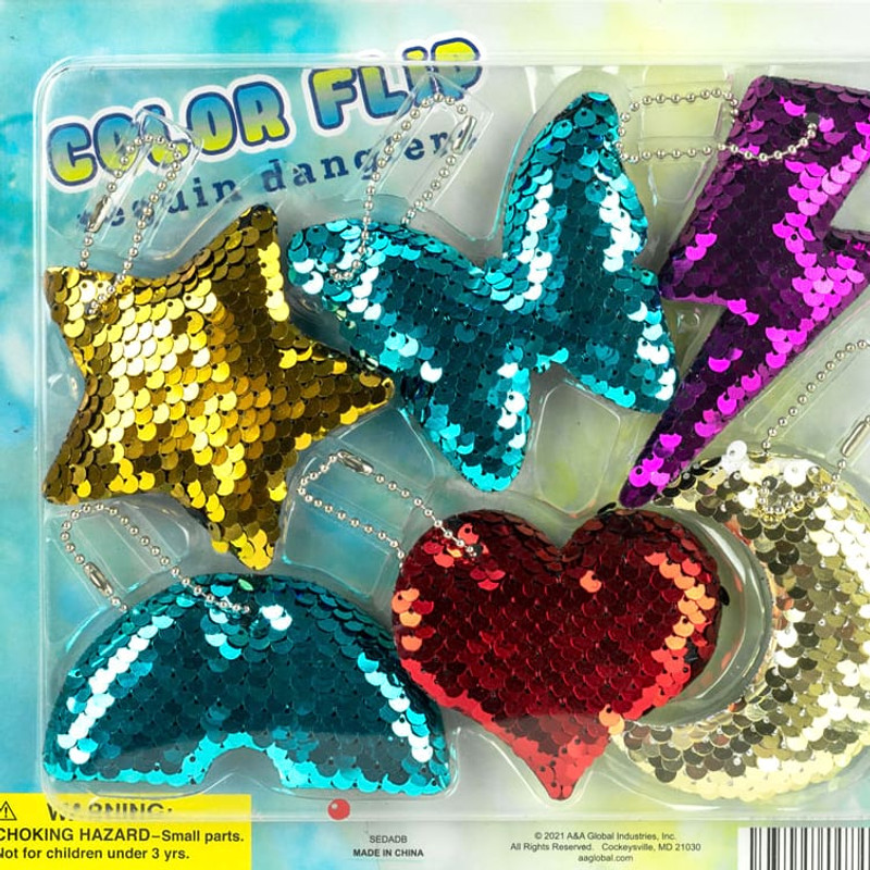 Sequin Danglers Vending Capsules (2 inch) 250 ct