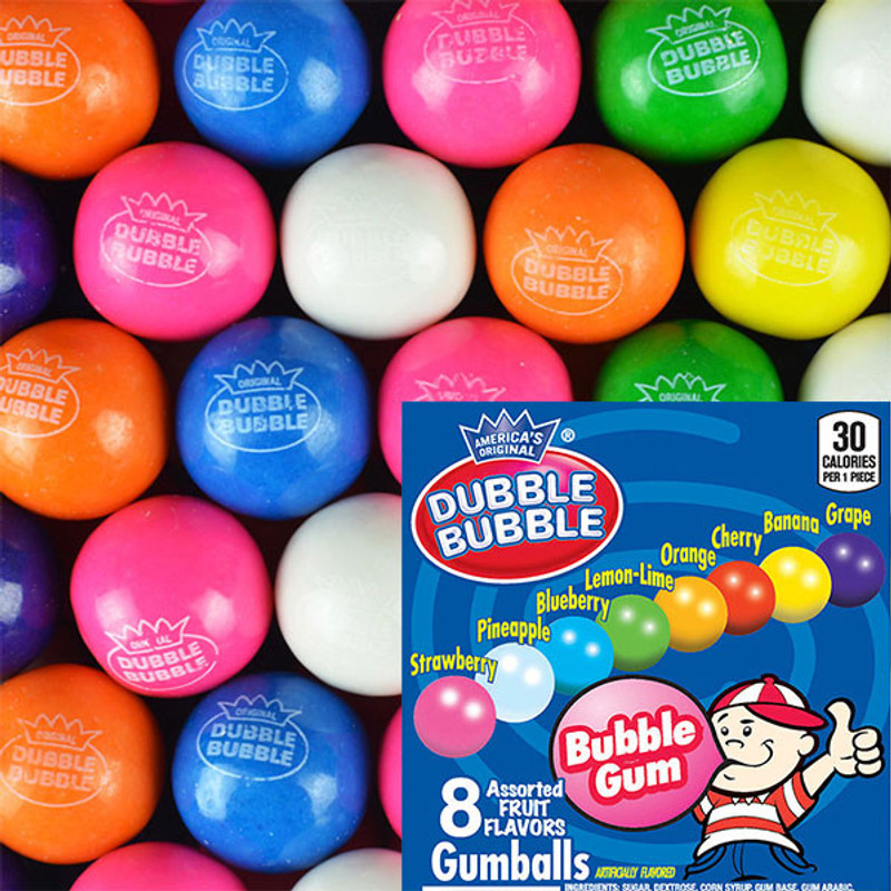 Assorted Dubble Bubble Logo Gumballs (.92-inch / 1080 Count) Assorted Dubble Bubble Logo Gumballs (.92-inch / 1080 Count)