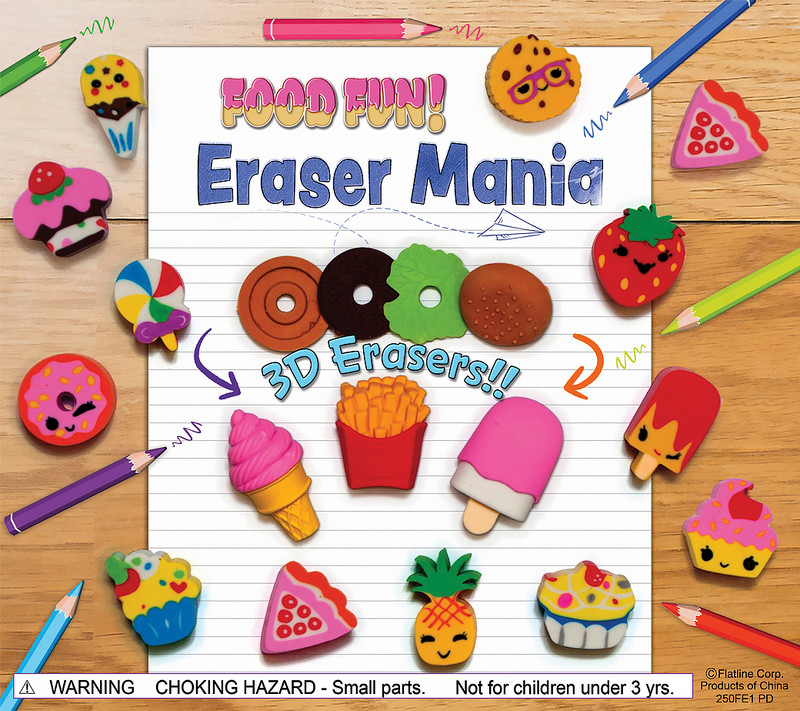 Food Erasers Vending Capsules (2 inch) 250 ct Food Erasers Vending Capsules (2 inch) 250 ct
