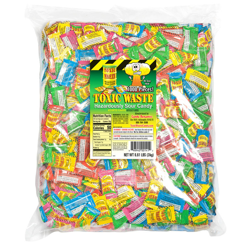 Toxic Waste Sour Bulk Wrapped Candy (1000 ct) Toxic Waste Sour Bulk Wrapped Candy (1000 ct)