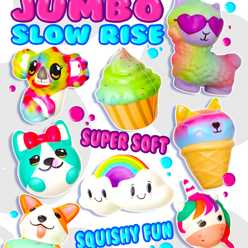 Slow Rise Jumbo Squishy 2.5" Capsules (150 ct)