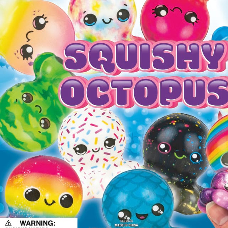 Squishy Octopus Vending Capsules (2 inch) 250 ct Squishy Octopus Vending Capsules (2 inch) 250 ct