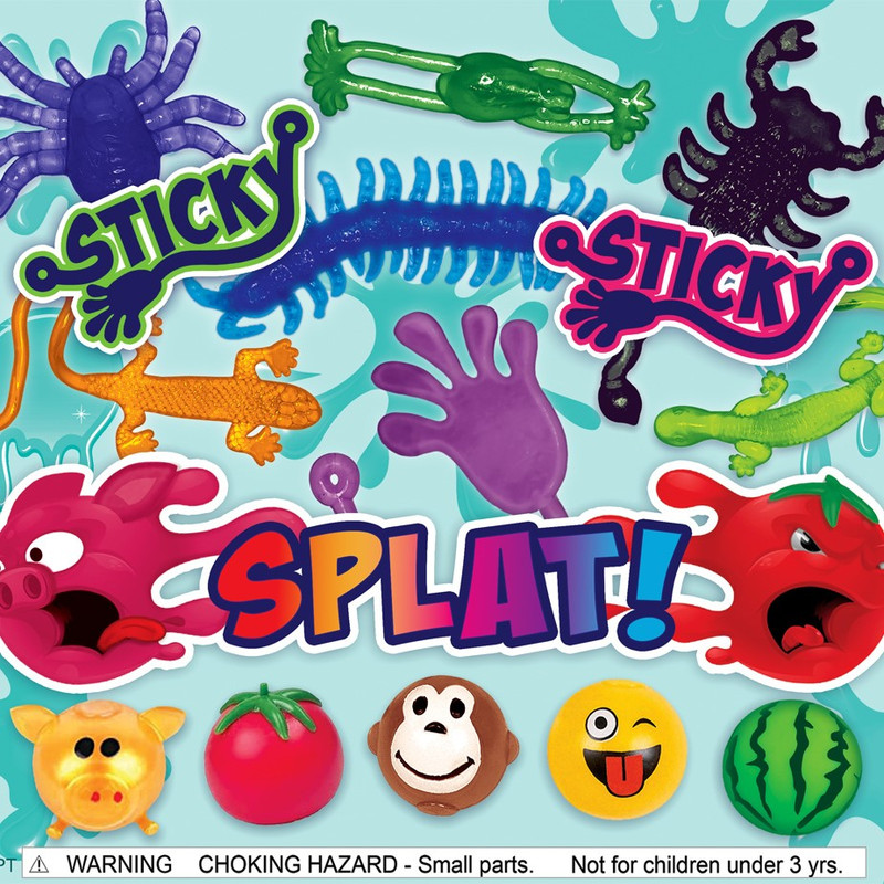 Sticky Splat Toy Mix Vending Capsules (2 inch) 250 ct Sticky Splat Toy Mix Vending Capsules (2 inch) 250 ct